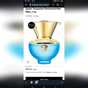 Versace Blue Hair Perfume